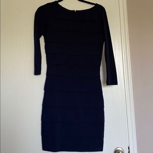 Blue layered dress